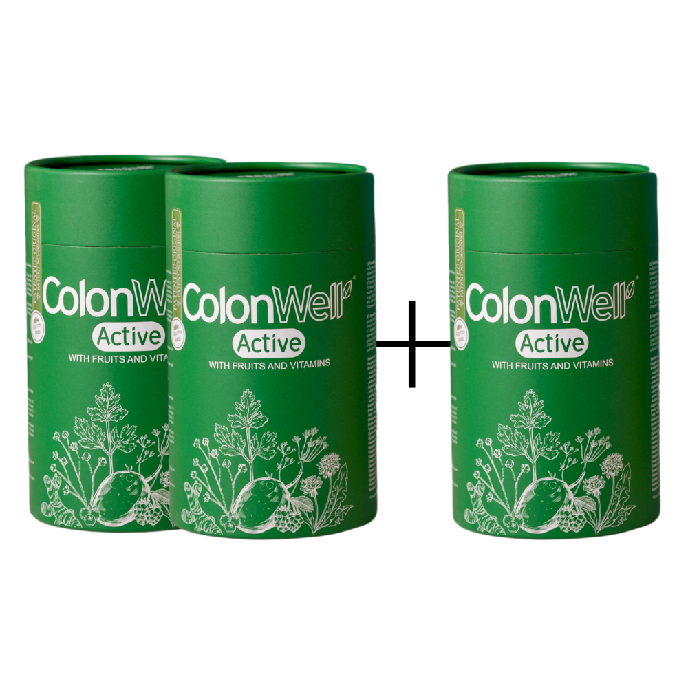 2 + 1 SALE Colonwell Active Fruit flavour (for weight loss and intestine health with lyophilized fruits)