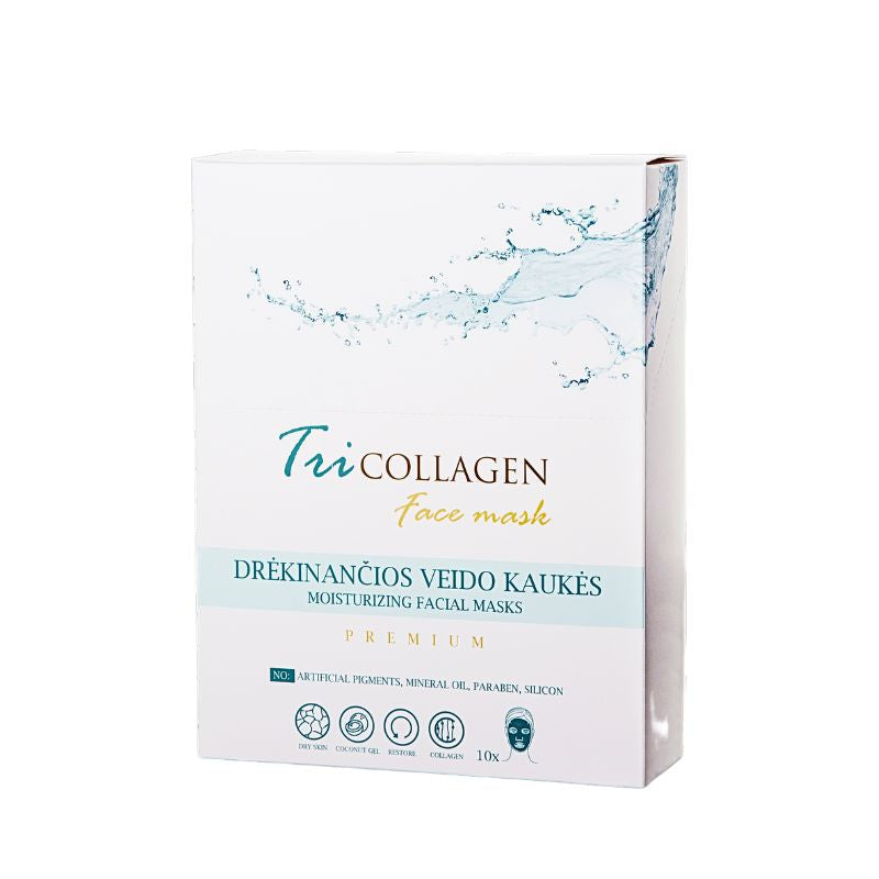Tricollagen Facial Masks (for strong facial skin moisturizing)